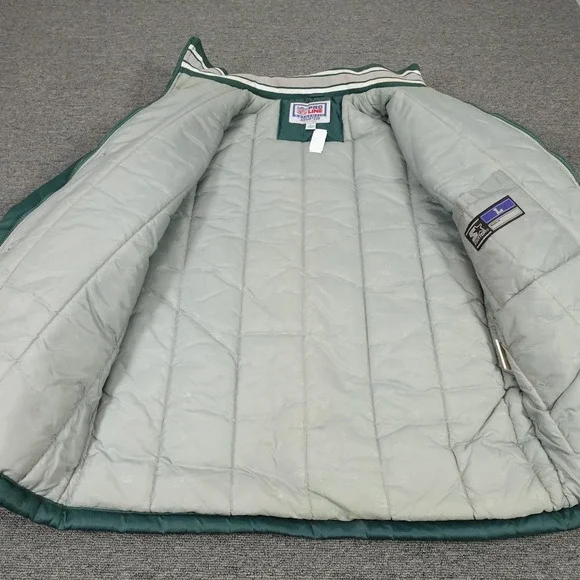 Vintage Philadelphia Eagles Jacket Mens Large Green NFL Football Starter 90s